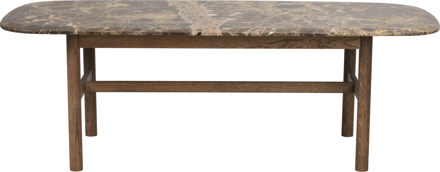 Sofabord Kaffebord Rowico Hammond Emperador-marmor   Olieret Egetræ 135ã 62ã 45 Cm Fsc 100