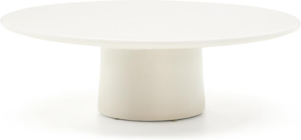 Sofabord Og Kaffebord Kave Home Albanella ø110   H35 Cm Hvid Cement