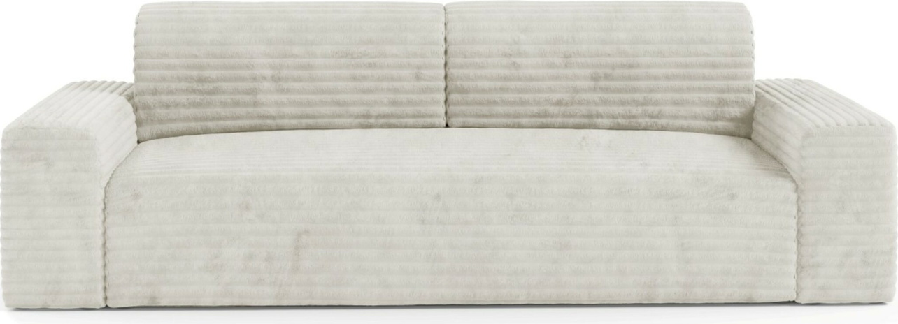 Sovesofa Maison Vellé Calira  -personers  Tilia Ribbet Stof Tilia    Soveflade 200x155 Cm  Opbevaring  Moderne