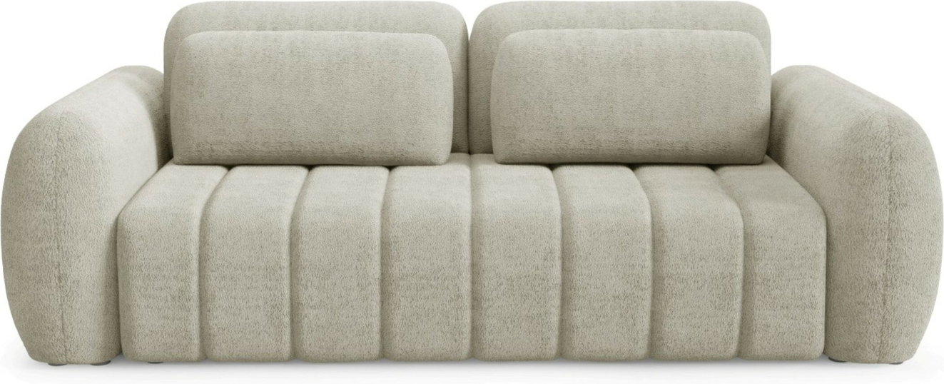 Sovesofa Maison Vellé Norvella  -personers  Bouclé-stof Quelle 03 100  Polyester  Soveflade 200x160 Cm  H95ã B266ã D110 Cm