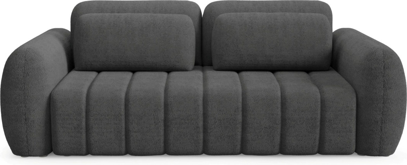 Sovesofa Maison Vellé Norvella  -personers  Quelle Bouclé Stof Quelle 92  Soveflade 200x160 Cm  Dl Automatisk åbningssystem  Opbevaring