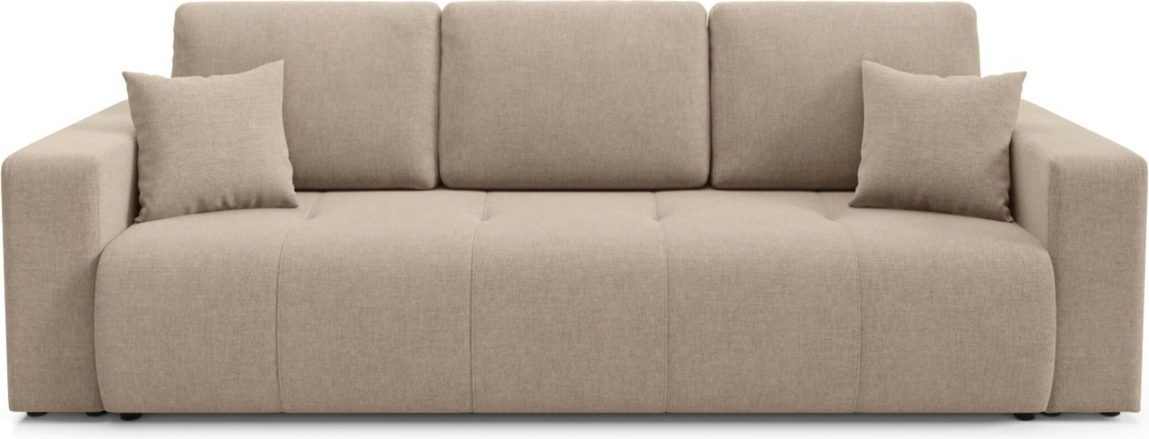 Sovesofa Maison Vellé Novento  -personers Sofa Sovesofa Stof Wind 11 Soveflade 200x155 Cm Indbygget Sengeboks