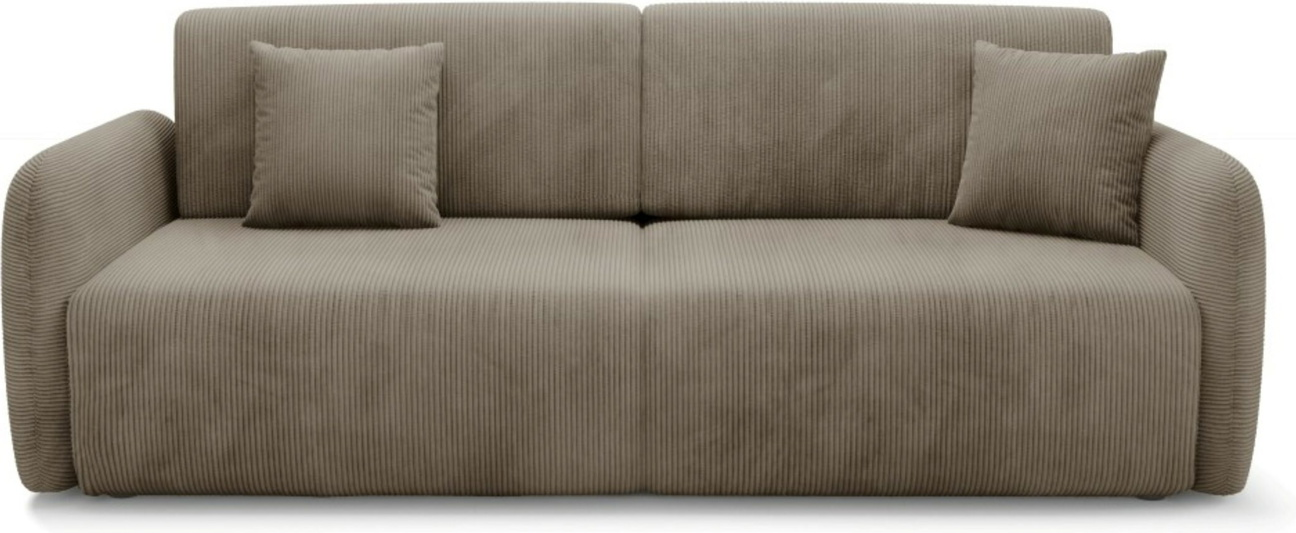 Sovesofa Maison Vellé Sorella  -personers   Poso 02 Ribbet Corduroy  Soveflade 200x155 Cm  Opbevaring