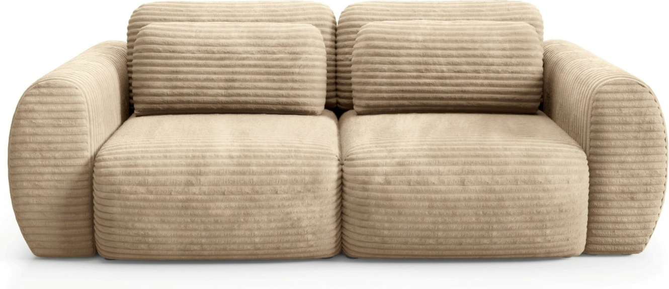 Sovesofa Maison Vellé Veyra  -personers Soveflade 160x200 Ambience 03 Stof Opbevaring Dl-åbning