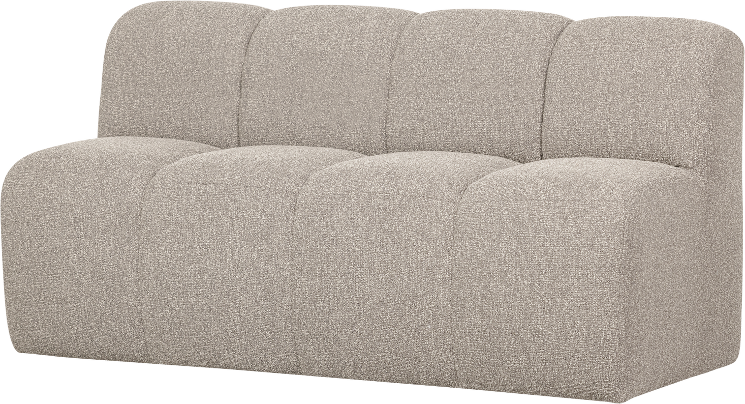Spisebænk Sofabænk Woood Mojo 164 Cm Beige Bouclé Med Ryglæn  100  Polyester  Robust Konstruktion