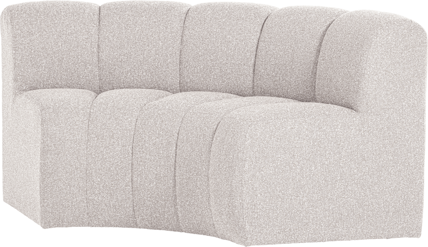 Spisebænk Woood Mojo Bouclé Ecru Melange  Ryglæn  B152 Cm  100  Polyester  Fsc Træ