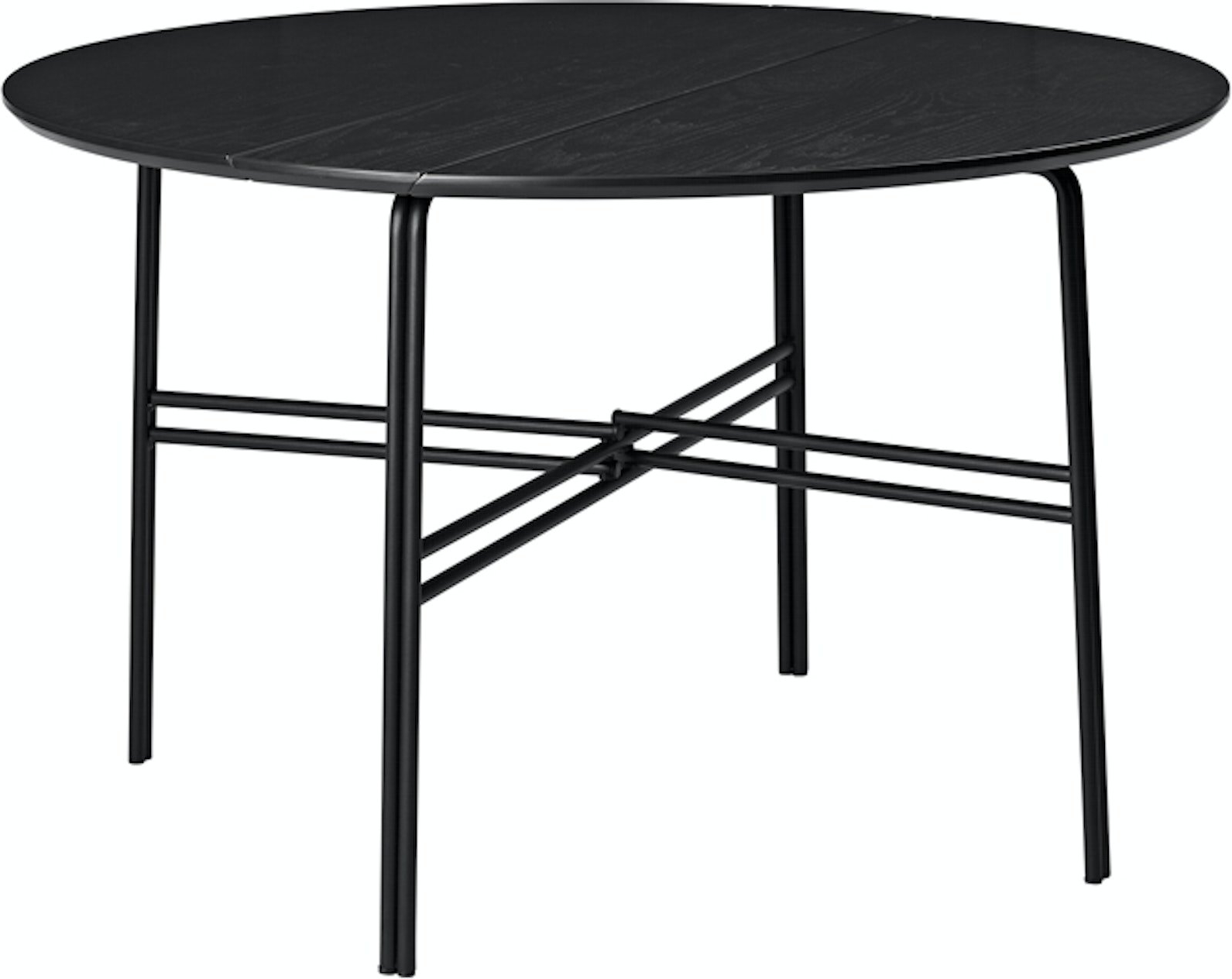 Spisebord Broste Copenhagen Oda Sort Jern Askefiner ø120 Cm