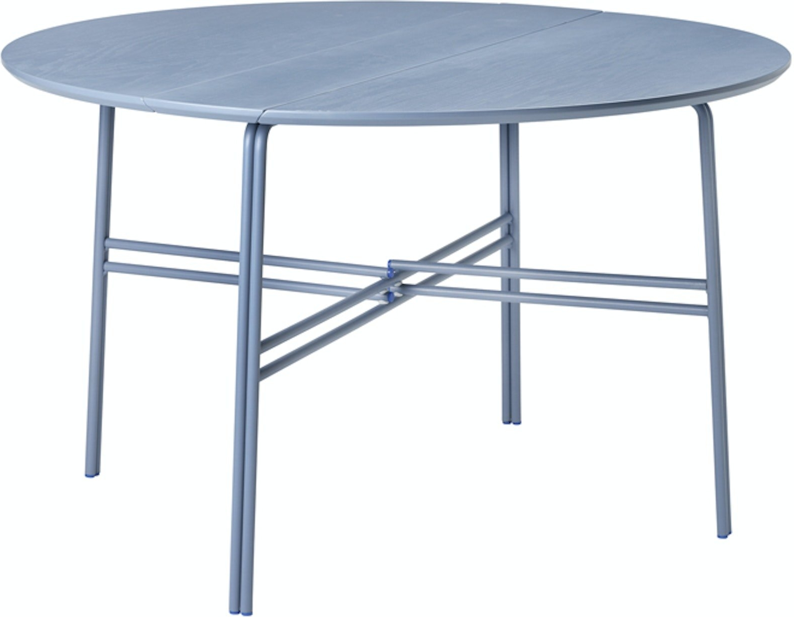 Spisebord Broste Copenhagen Oda ø120   H74 Cm Jern Og Askefinér Blå