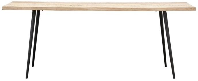Spisebord House Doctor Club Spisestuebord   Lyst Mangotræ Med Jernben 80x200 Cm Natur