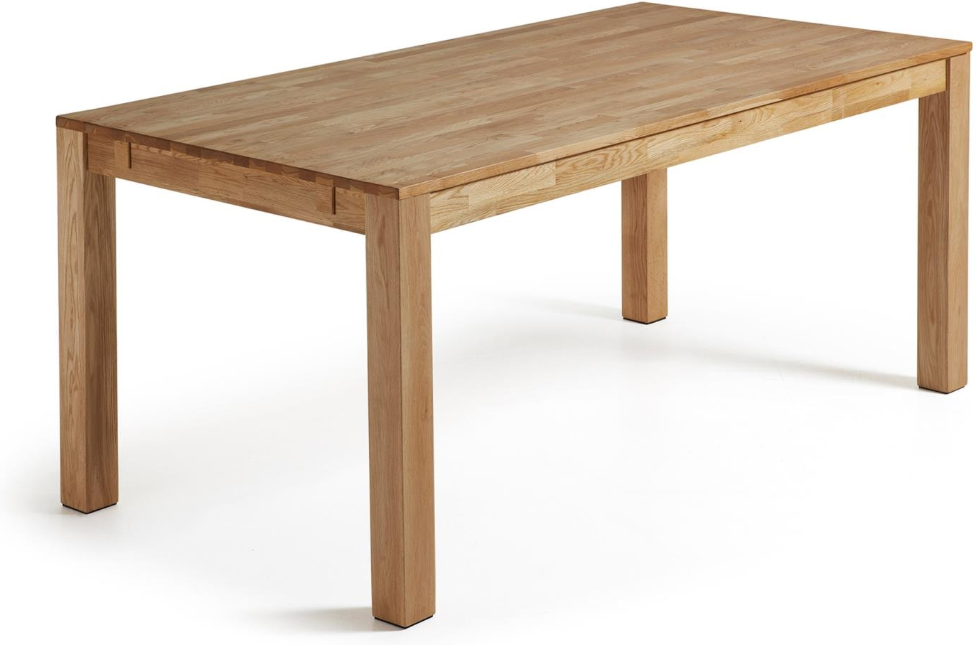 Spisebord Med Udtræk Kave Home Isbel Natur   Massivt Egetræ 180-230   90   75 Cm Rustik Kolonial