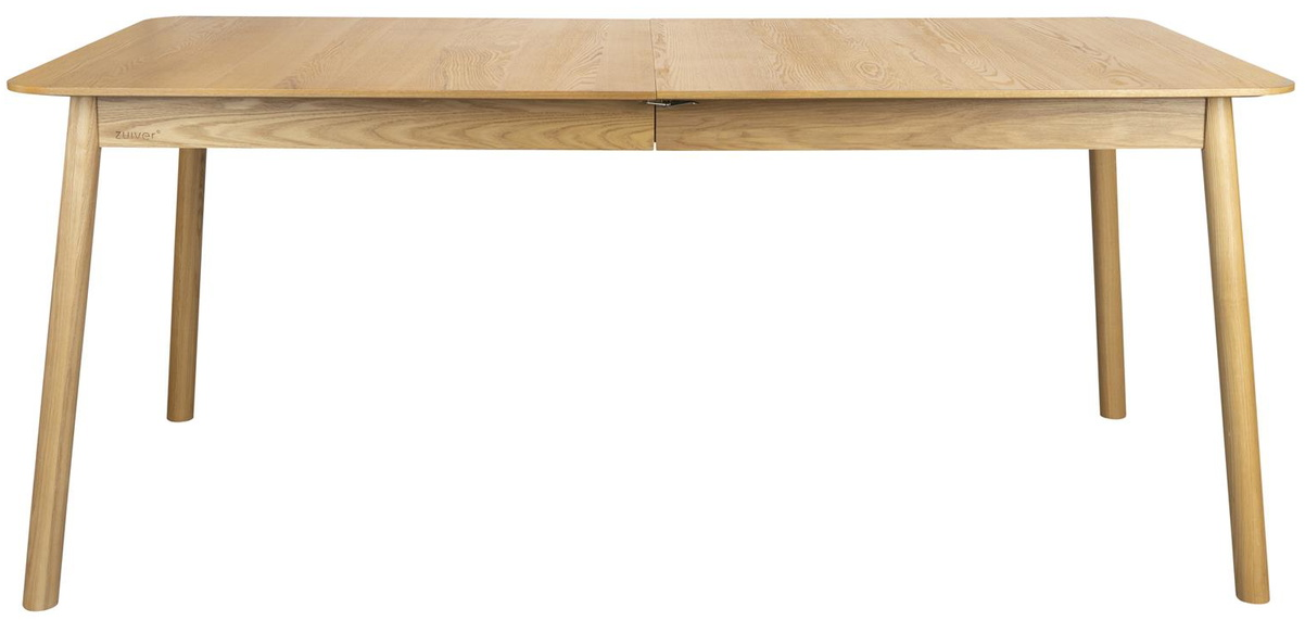 Spisebord Med Udtræk Zuiver Glimps 180x90 Cm Natur Egefinér   Asketræsben