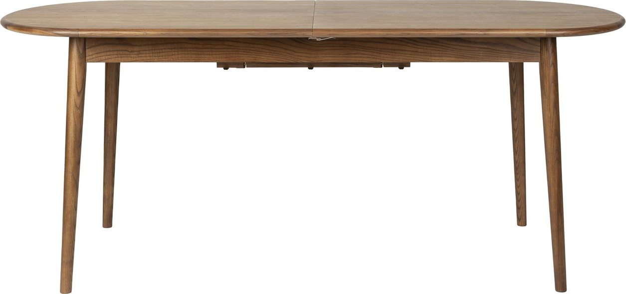 Spisebord Med Udtræk Zuiver Twist   Valnødfiner Asketræ Ovalt 185-240 Cm Mørk Natur