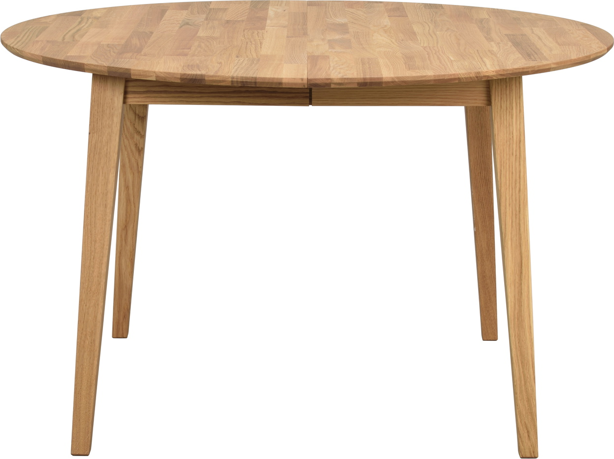 Spisebord Rowico Filippa Rund ø120 Cm Med Udtræk Til 165 Cm   Fsc-certificeret Olieret Egetræ