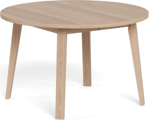 Spisebord Signature Arven Rundt ø120 H75  Hvidpigmenteret Olieret Egefiner
