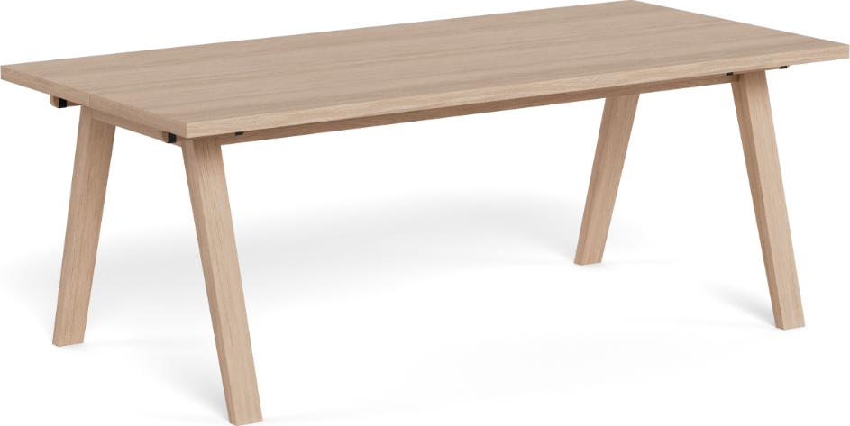 Spisebord   Spisestuebord Signature Arven 200x95 Cm  Hvidpigmenteret Olieret Egefiner  Nordisk  -line Design