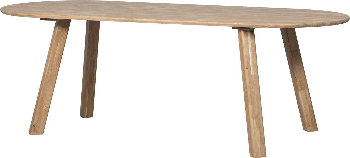 Spisebord Woood Tablo 220x90 Cm Massiv Egetræ Fsc-mix Natur Rektangulært