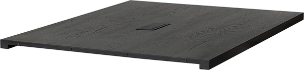 Tillægsplade Woood Tablo Lungo   Sort Asketræ 150ã 120ã   Cm Med Strømstik Usb