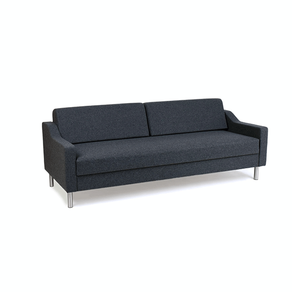 Trekanten Hestbæk Sovesofa Model 413-  Kira 21 Grå Uldstof