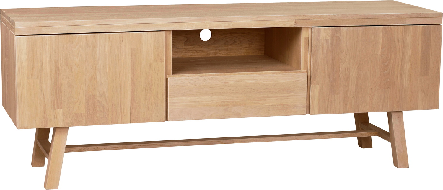 Tv-bord Rowico Brooklyn   Lakeret Massivt Egetræ 60ã 160ã 45 Cm Eg