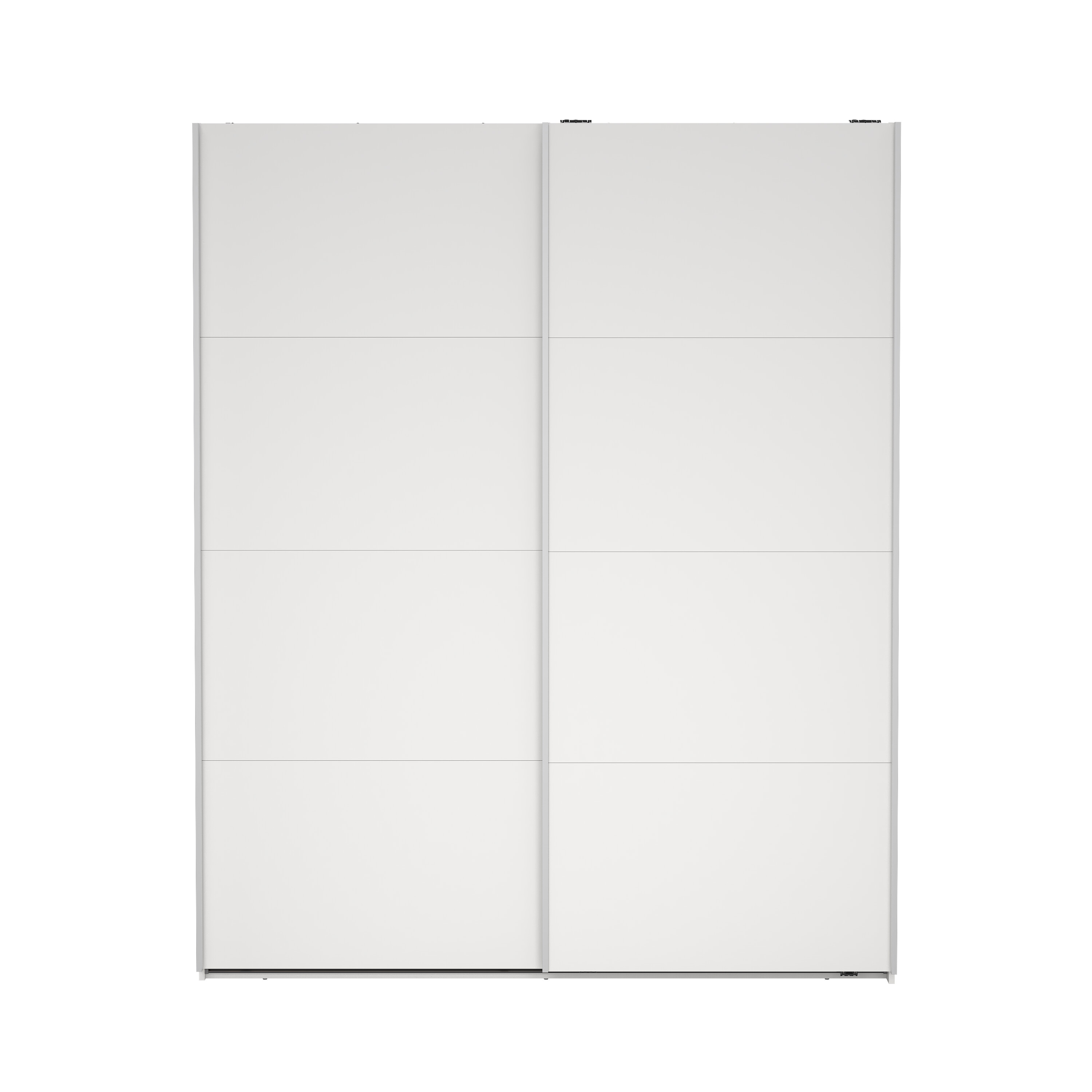 Tvilum Bergamo Garderobeskab       Skydelåger    Bøjlestænger    Hylder 180x220cm Hvid Træ
