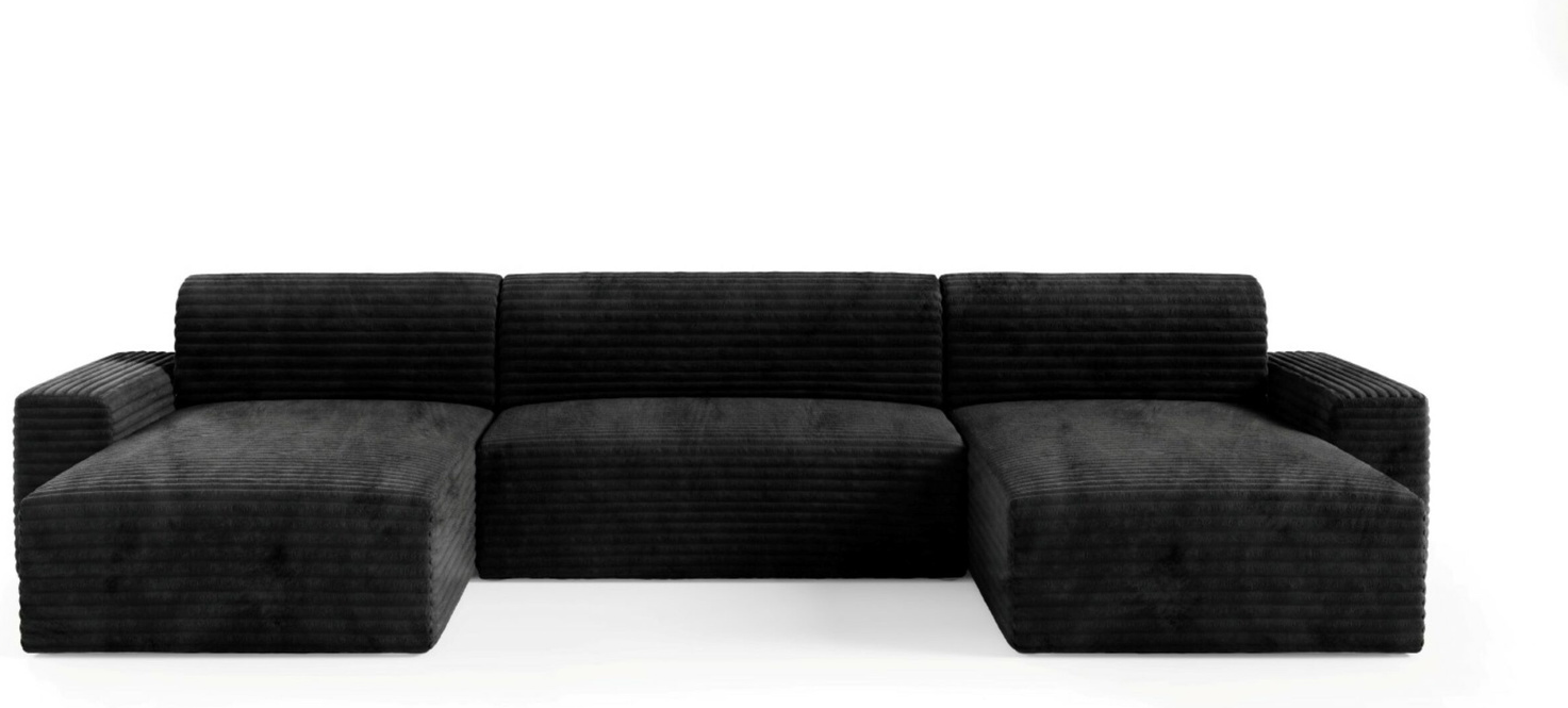 -sofa Maison Vellé Calira  Tilia 100 Stof  Sovesofa 340x140 Cm  Opbevaring  H70ã 300ã 185 Cm