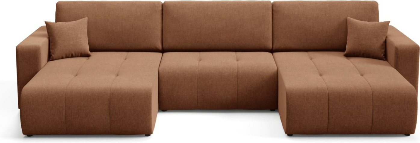 -sofa Maison Vellé Novento 345 Cm  Stof Wind 56  100  Polyester  Sovesofa 300x132 Cm Med Opbevaring  Moderne