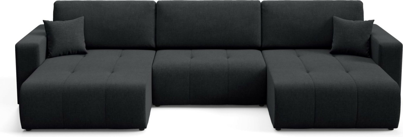 -sofa Maison Vellé Novento  Wind 99 Stof  B345 Cm  Sovesofa Med Opbevaring