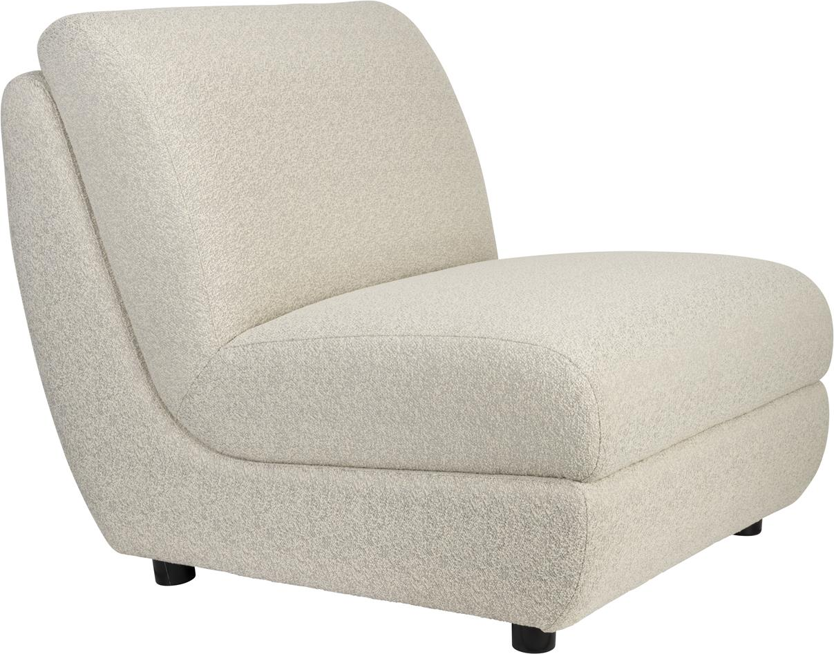 Udendørs Loungestol Zuiver Mississippi Lysgrå Vejrbestandig Havestol   Polyester Og Olefinfibre 100x82x83 Cm