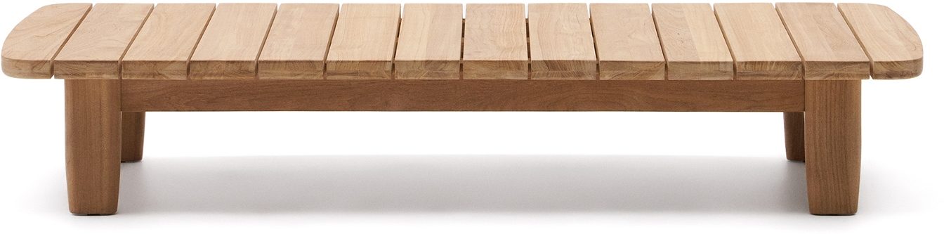 Udendørs Sofabord Kave Home Tirant   Fsc-certificeret Teak 140x70 Cm H26