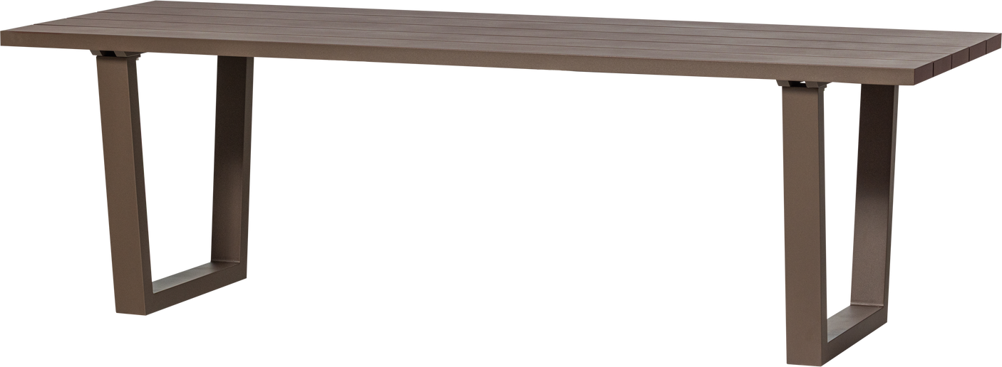 Udendørs Spisebord Havebord Woood Bear Aluminium Brun 240   87 Cm