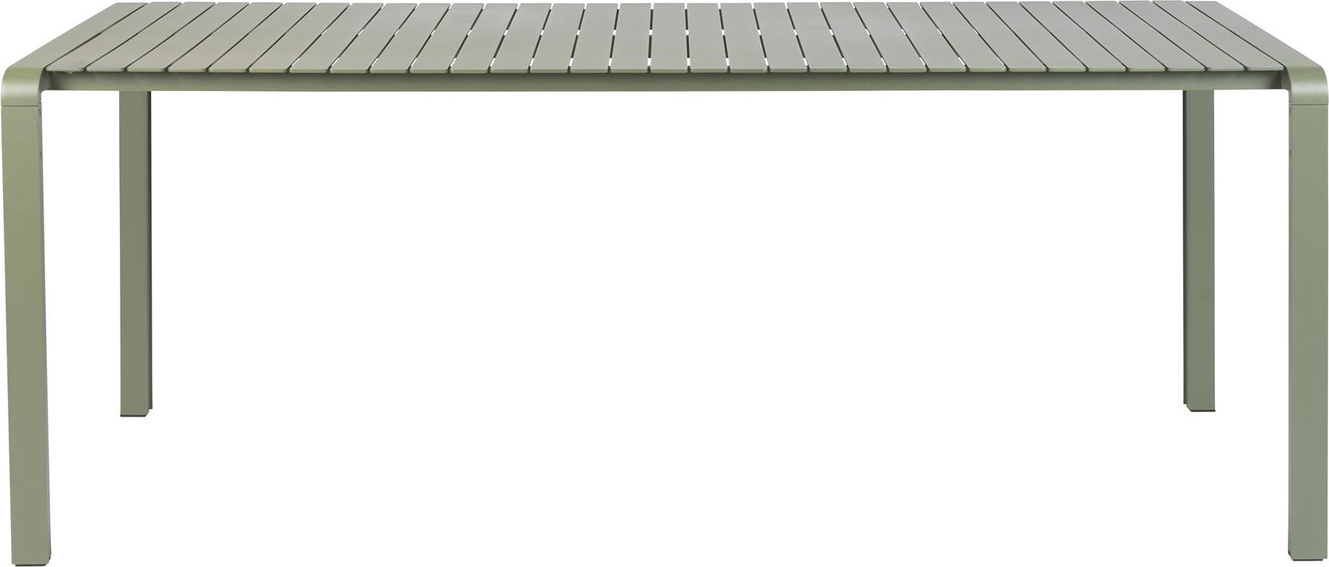 Udendørs Spisebord Zuiver Vondel Pulverlakeret Aluminium Lysgrå 214x96   Cm