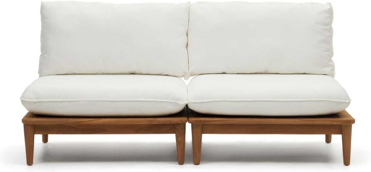 Udendørs  -personers Sofa Kave Home Portitxol Modulær Teak Natur