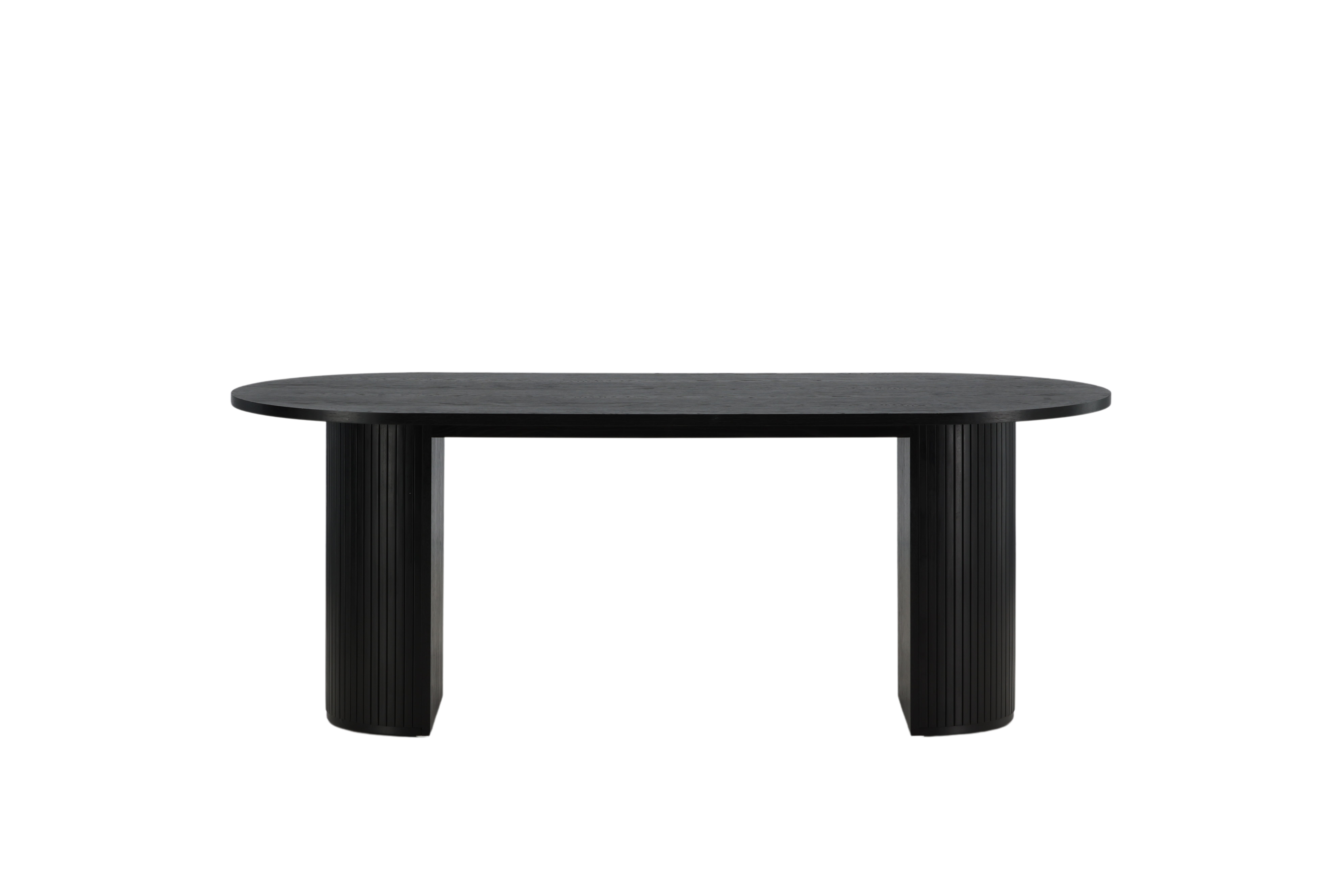 Venture Design Bianca Spisebord  Oval Sort Finér  200x90