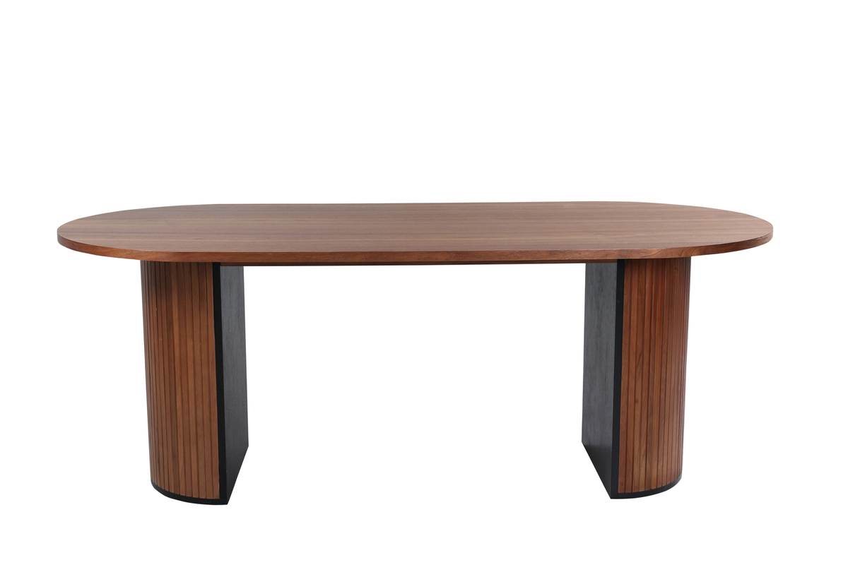 Venture Design Bianca Spisebord  Oval Valnøddefarvet Finér  200x90