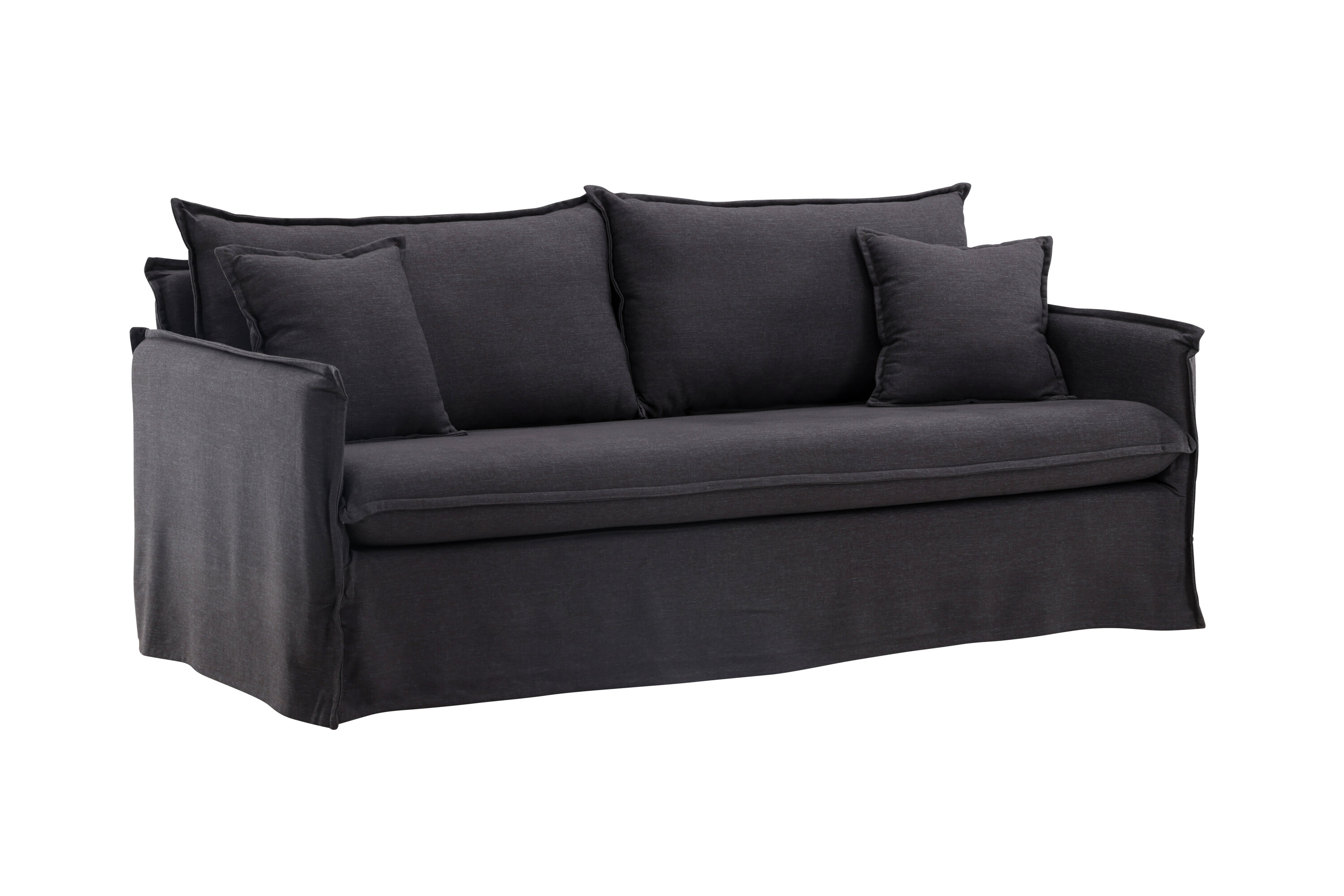 Venture Design Nova   Pers  Sofa Sort Stof Og Plastik