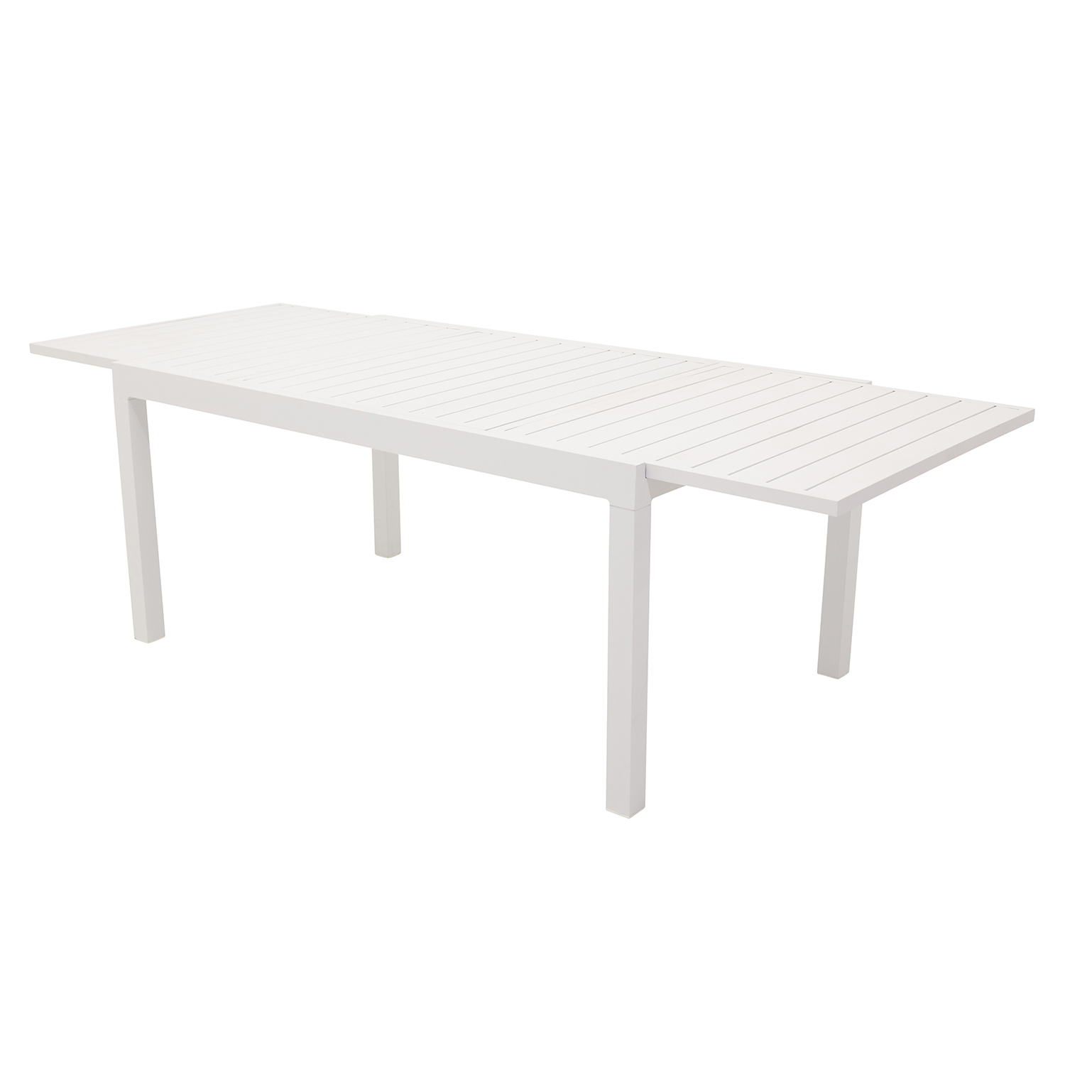 Venture Design Rektangulær Marbella Havebord    Udtræk Hvid Aluminium