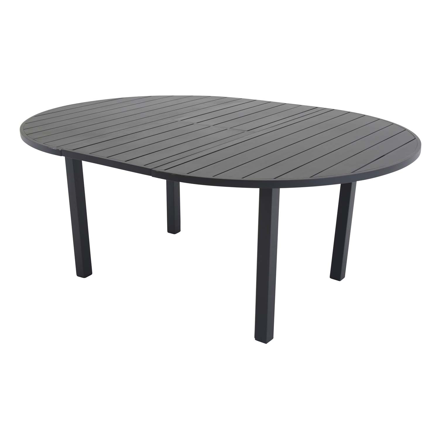 Venture Design Rundt Marbella Havebord    Udtræk Sort Aluminium  ø140