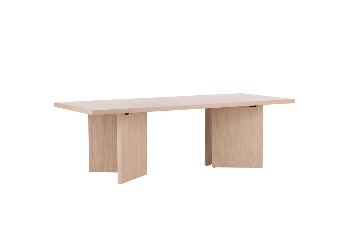 Vind Collection Bassholmen Spisebord  Rektangulær Hvidkalket Finér  240x100