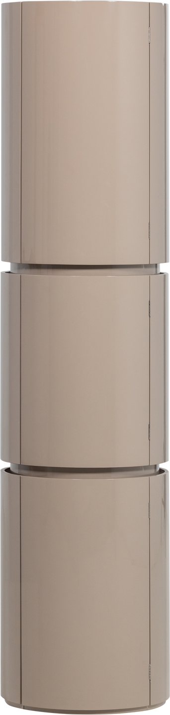 Vinskab Woood Collection Sera  Sand Beige Højglans Mdf  H188    ø45 Cm    Hylder  Fsc-certificeret