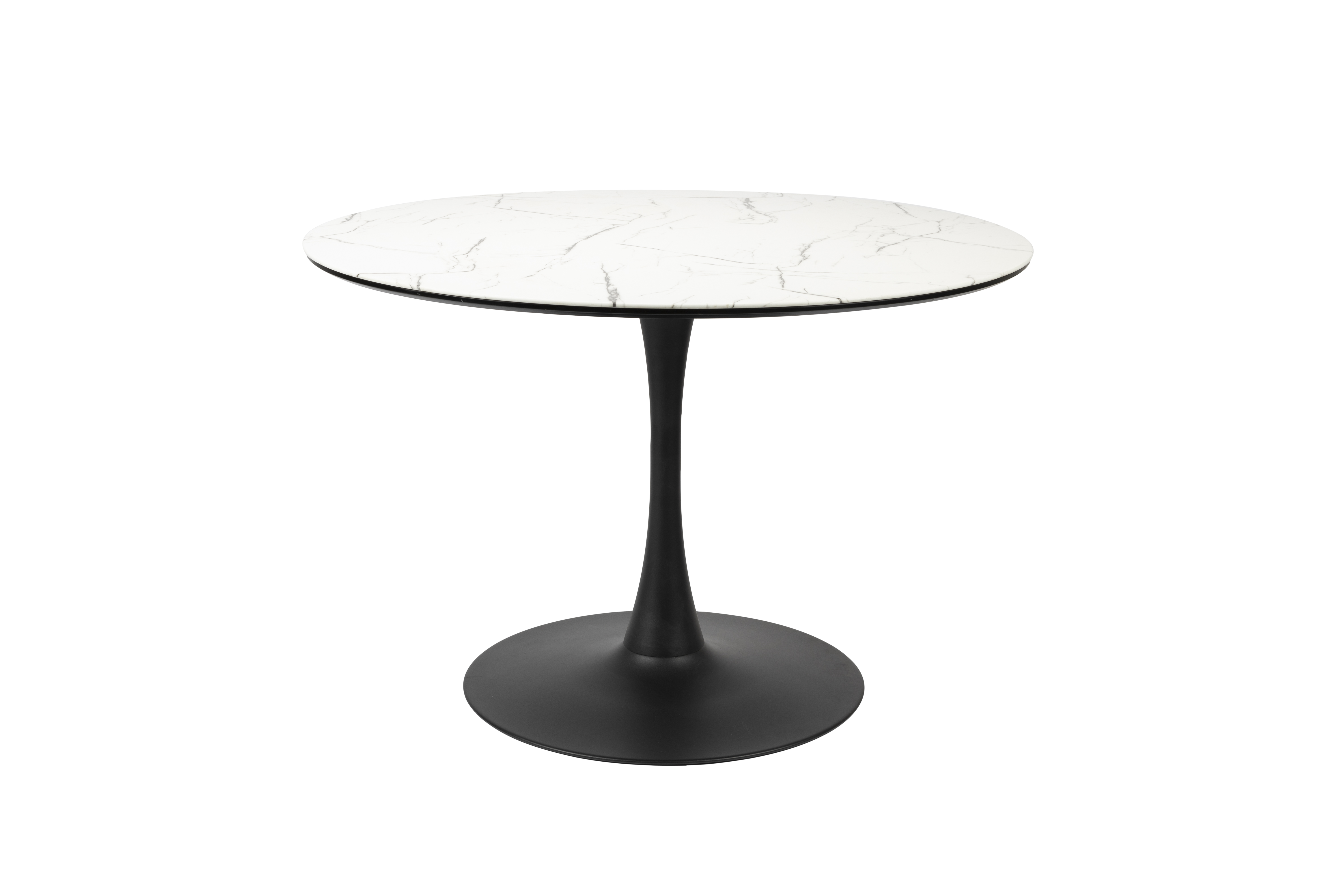 White Label Living Maru Spisebord  Rund Hvid Mdf Og Metal  ø110