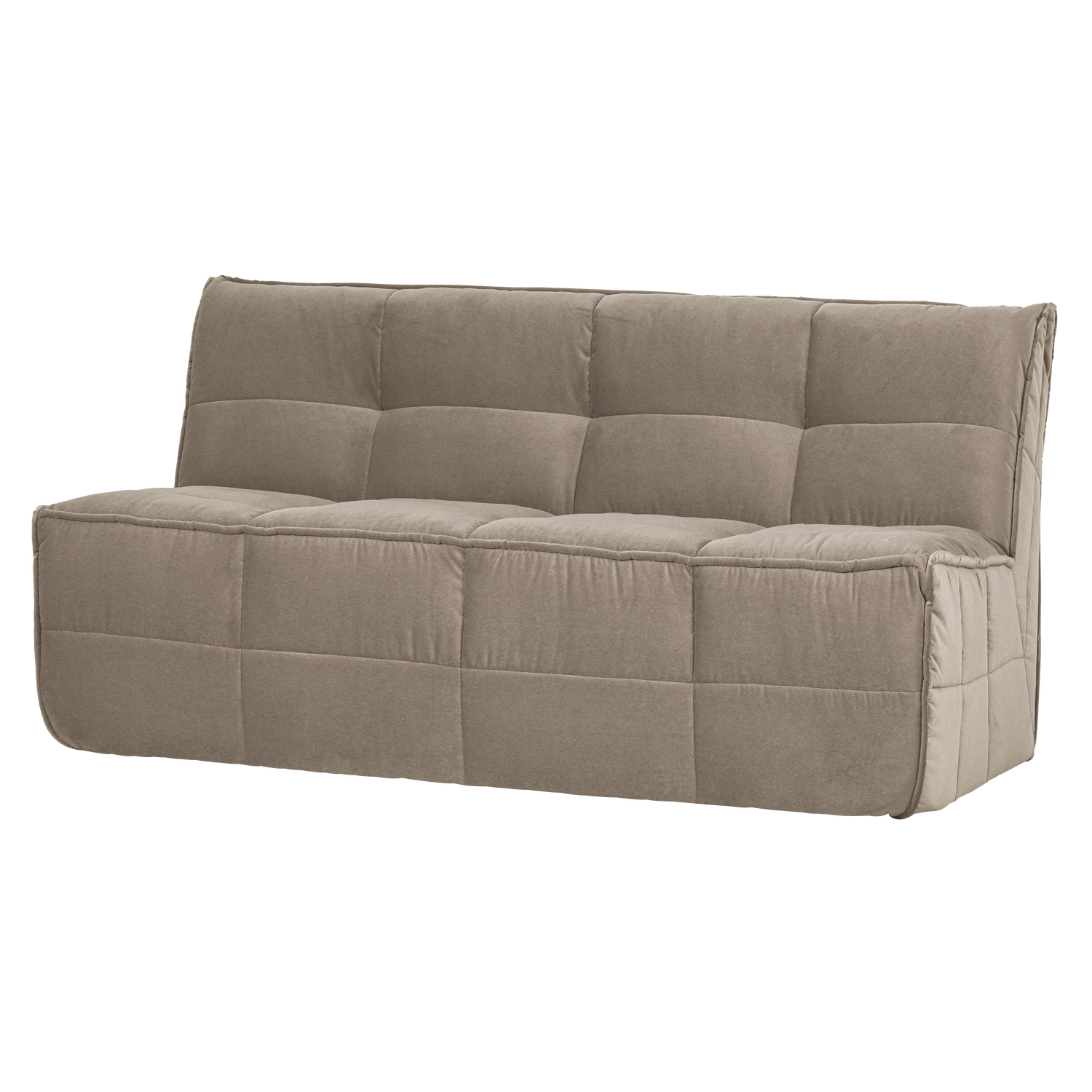 Woood Cluster Spisestuebænk Med Ryglæn Velvet Warm Taupe