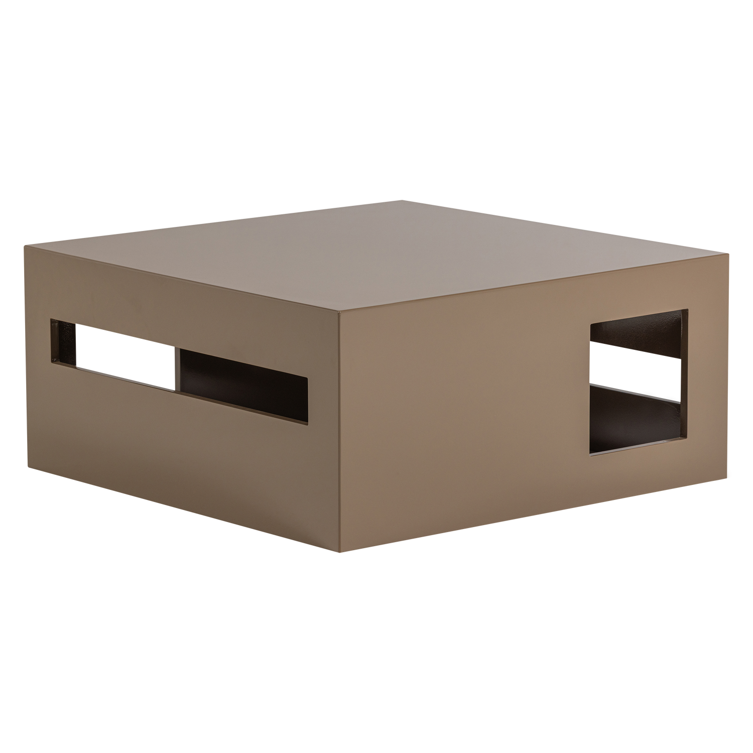 Woood Moderne Sofabord  Kvadratisk Sand Højglans Mdf  88x88
