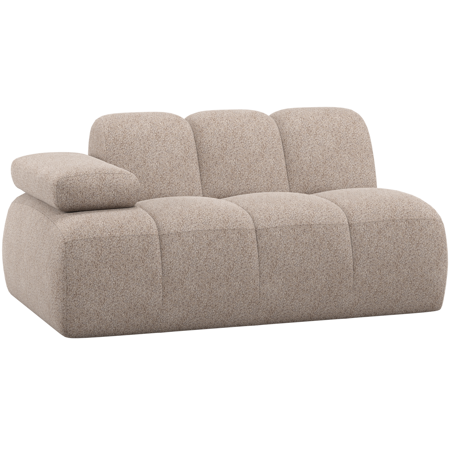 Woood Mojo     Pers  Sofa Element     Armlæn  Venstre Mørk Sand Uld