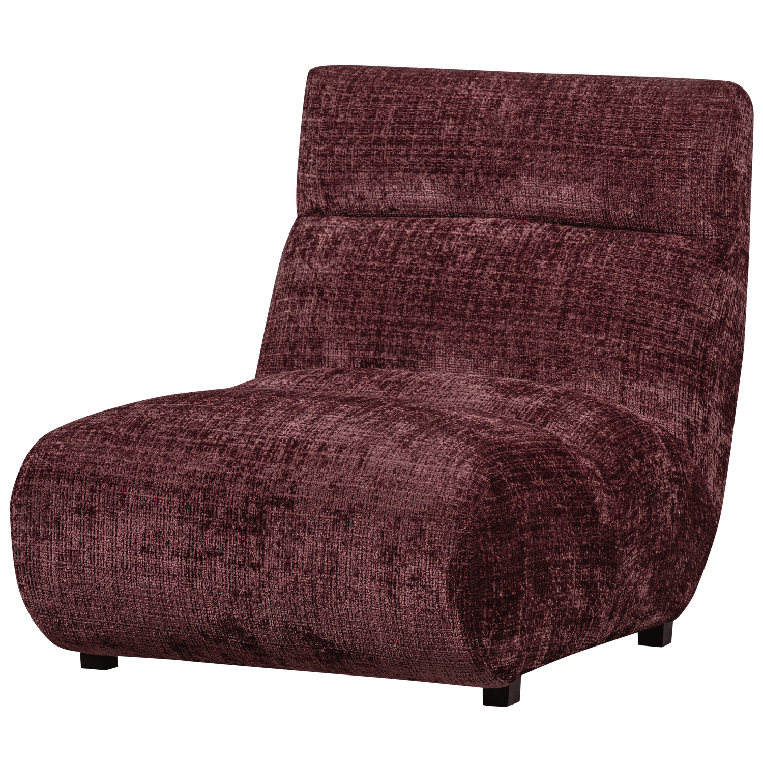 Woood Observe Lænestol Aubergine Chenille Polyester Stof
