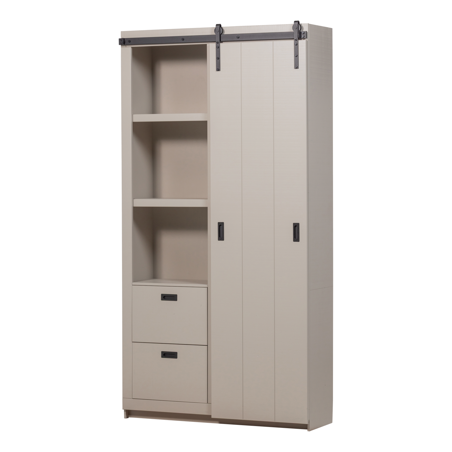 Woood Slide Lad Cabinet Groft Savet Fyrrestøv  Fsc