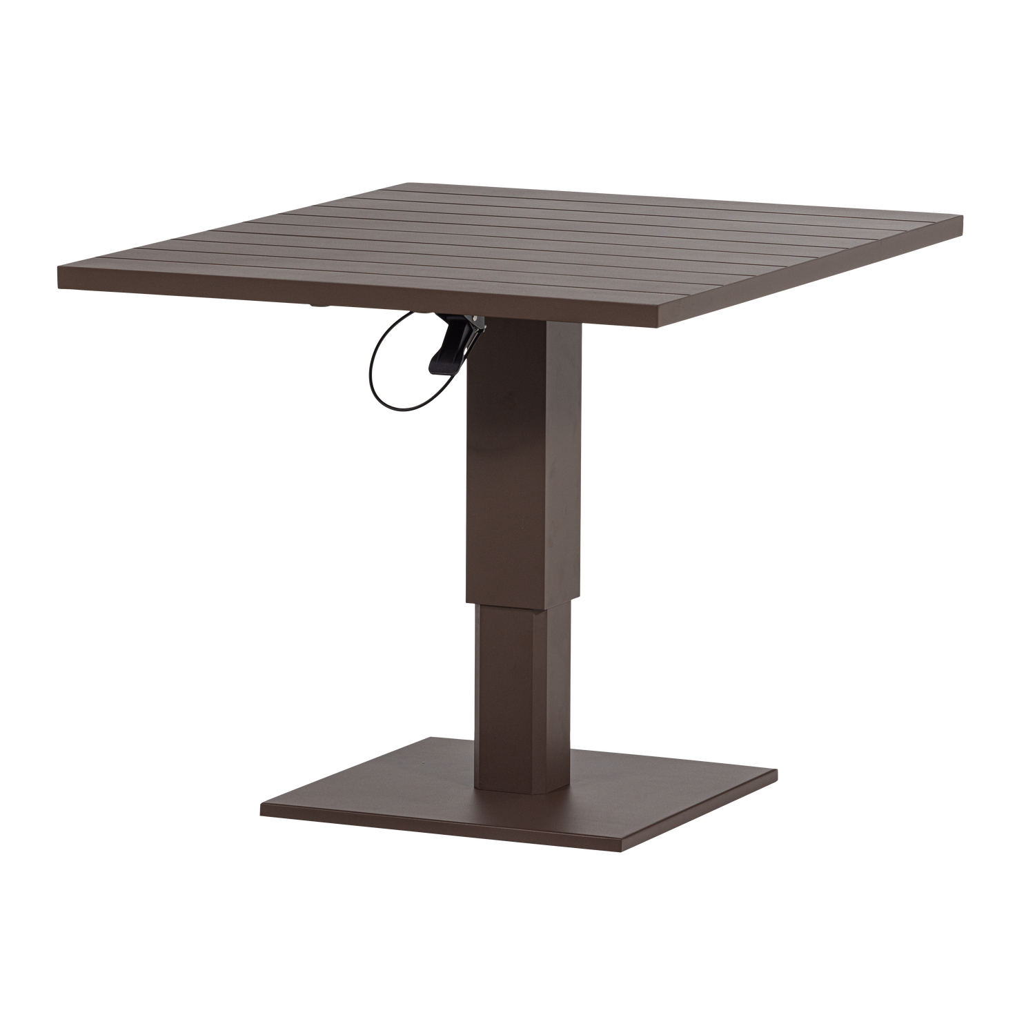 Woood Tesso Havebord  Højdejusterbar  Rektangulær Brun Aluminium  100x80