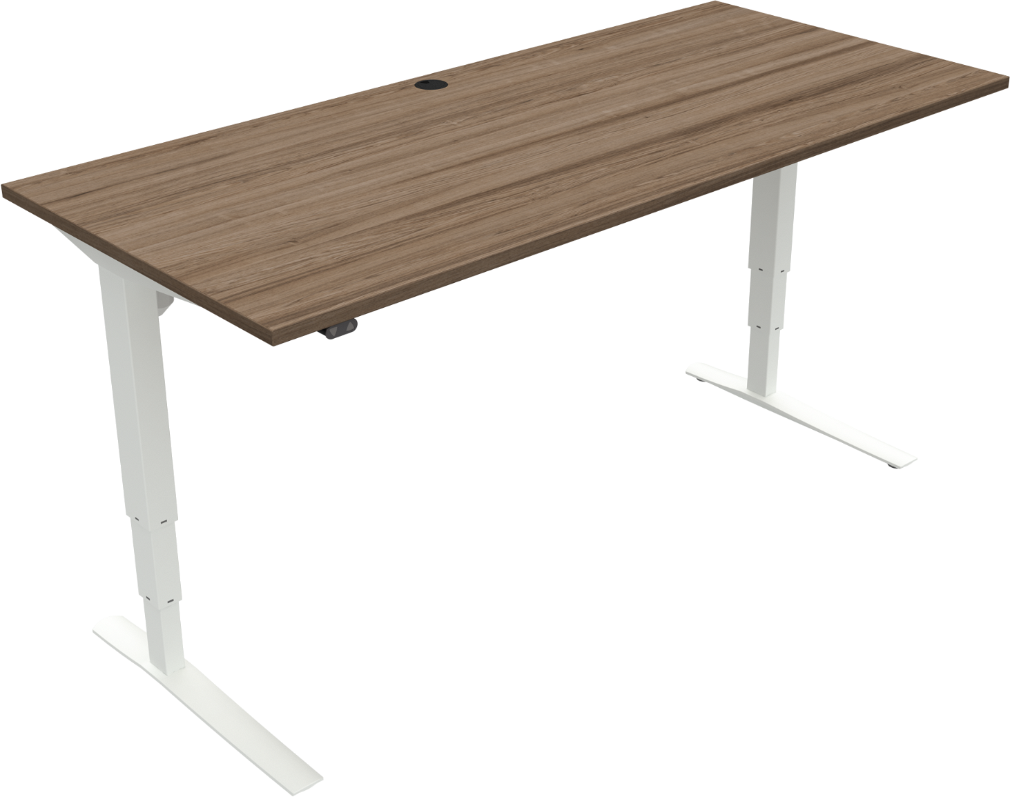 Zennord Rise Rest To-bens Hæve- Sænkebord 180ã 80 Cm Valnød