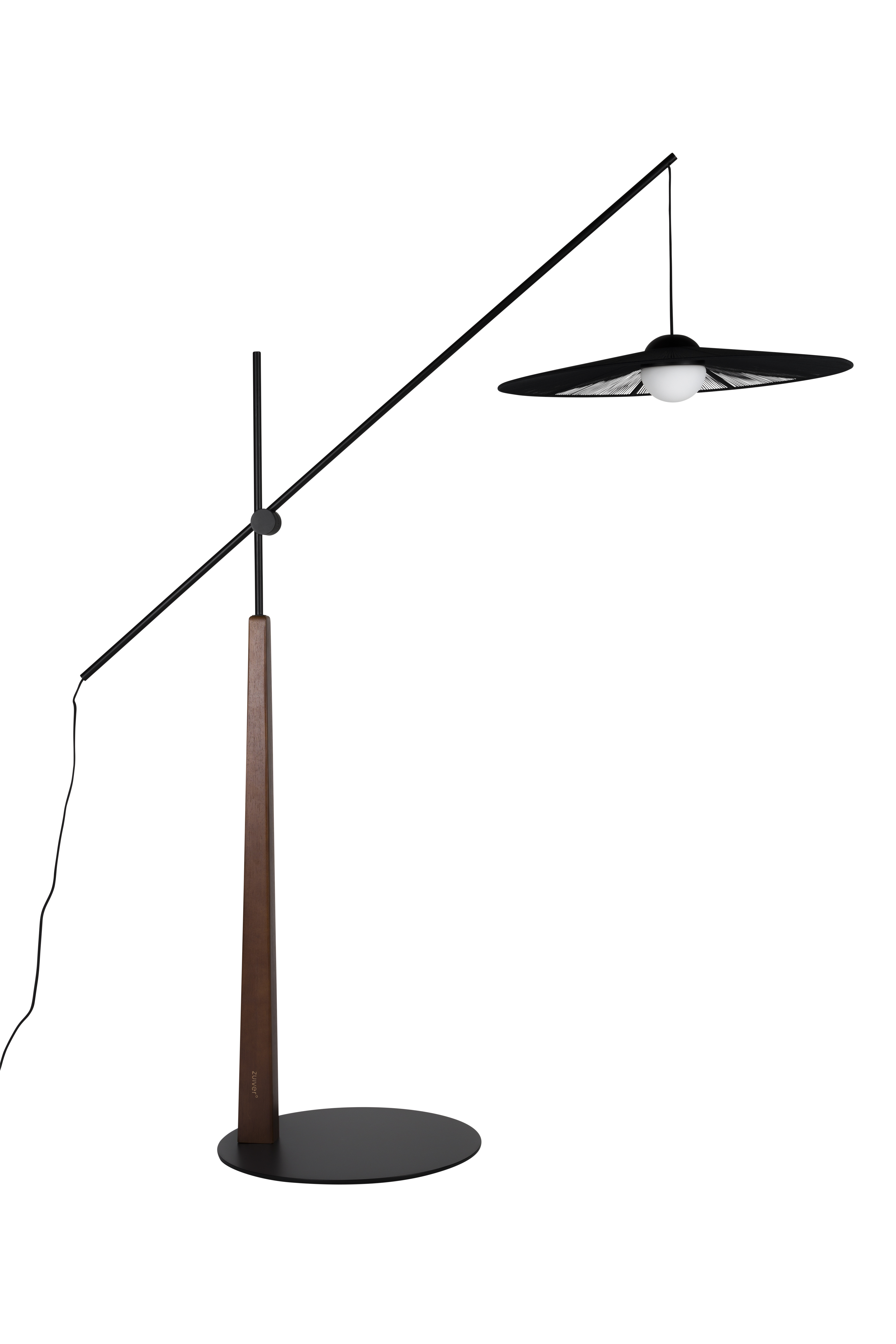 Zuiver Belle Gulvlampe  Justerbar Sort Jern