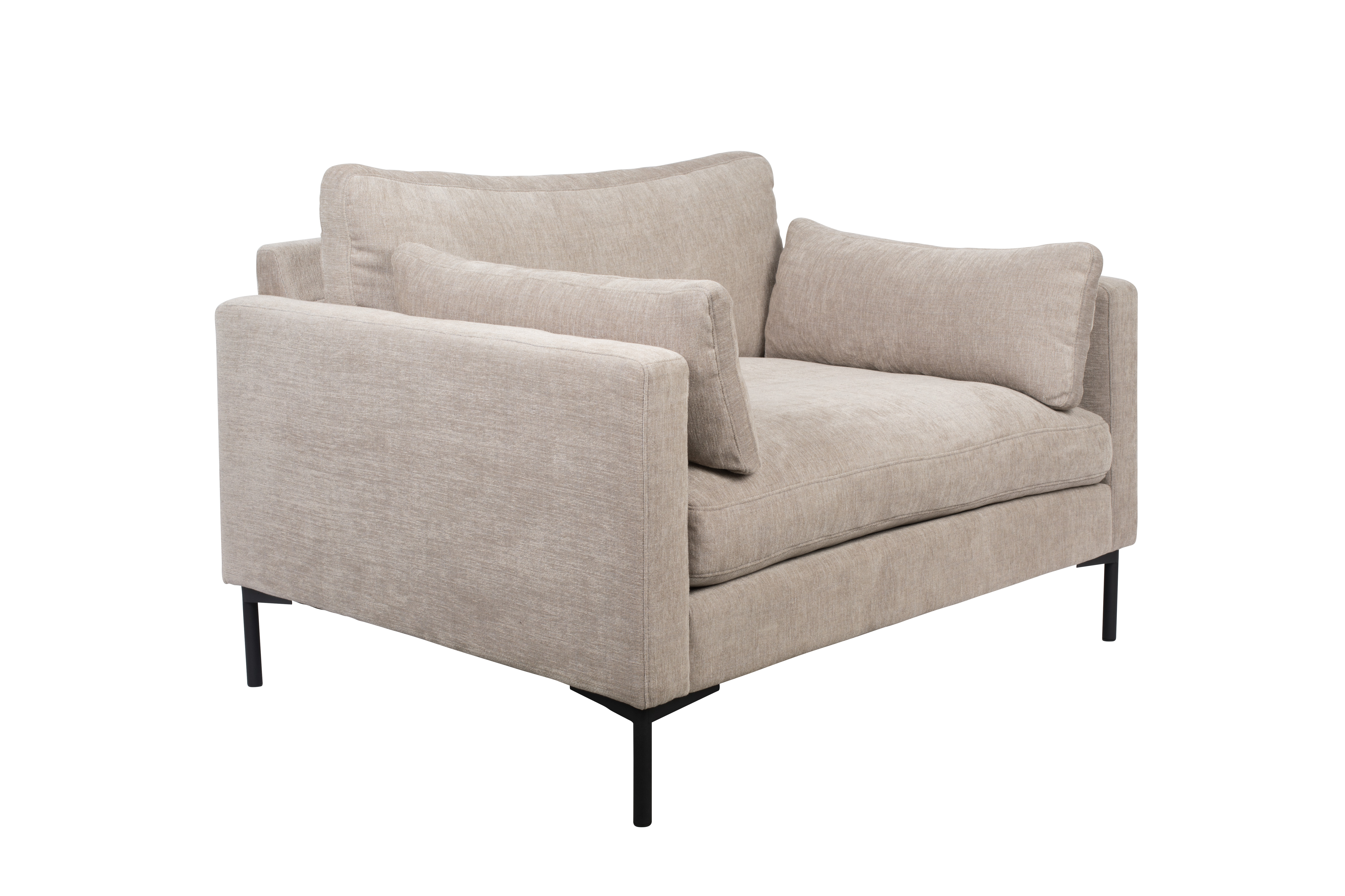 Zuiver Summer Love Seat     Armlæn Beige Polyester Og Stål