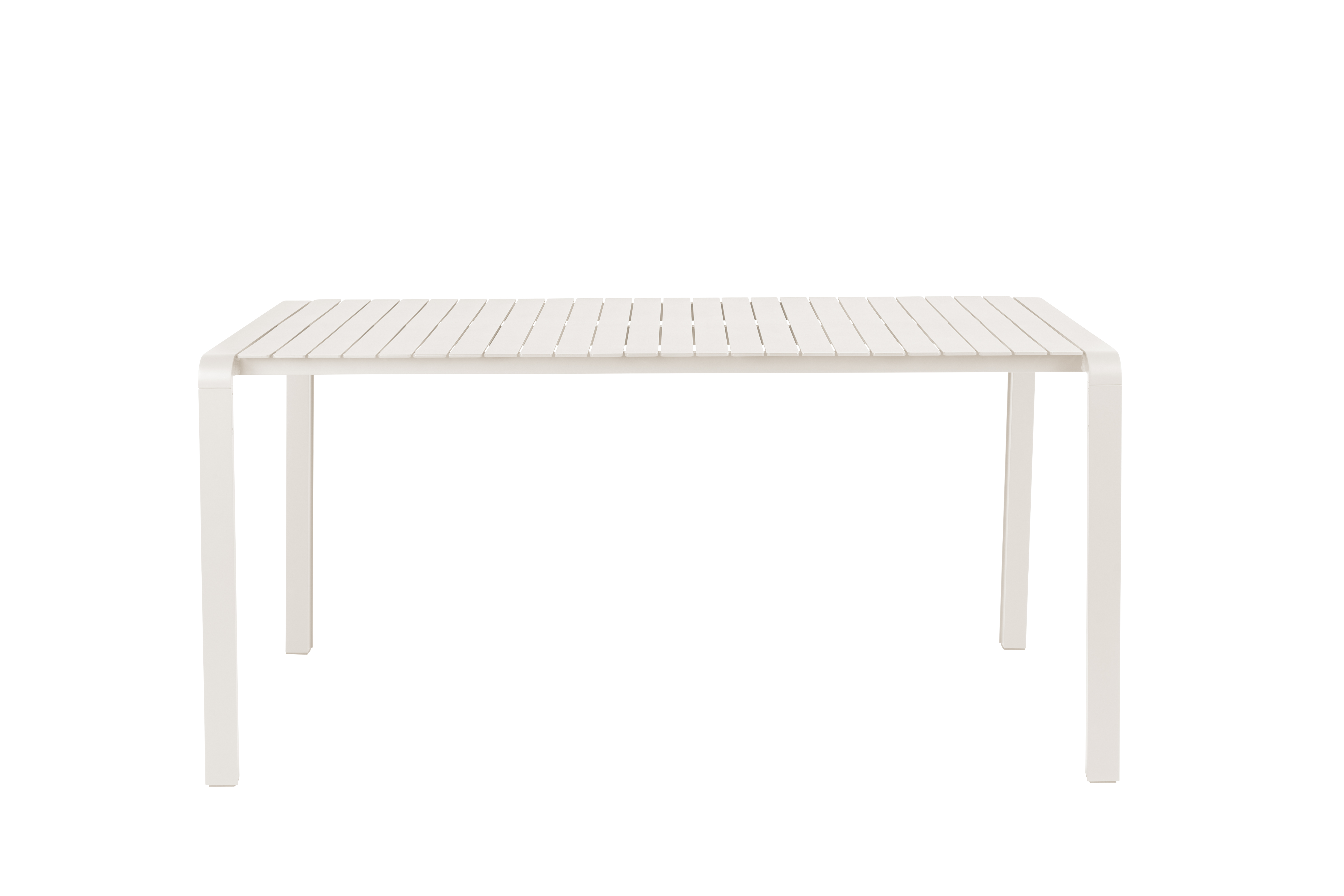 Zuiver Vondel Havebord  Rektangulær Ler Hvid Aluminium  168 5x87